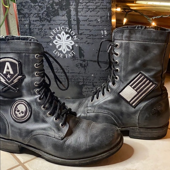 Affliction Shoes Mens Affliction Live Fast Rampage Boot